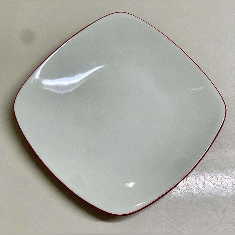 Noritake Raspberry Colorwave Two Tone Square Salad Plate - Picture 2 of 13